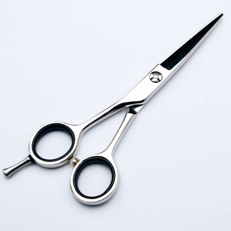 Lefty 5.5inch Best Stainless Steel Barber Hairdressing Straight Shear Thinning Scissors