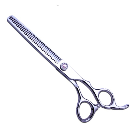 Tyre Shape Handle SUS-440C Pet Grooming Thinner Scissors