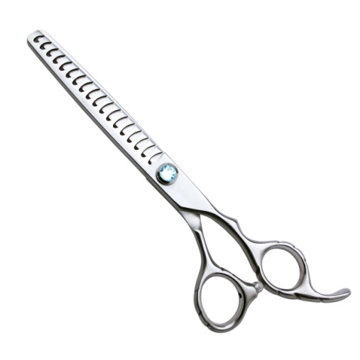  Tyre Shape Handle SUS-440C Pet Grooming Chunker Scissors