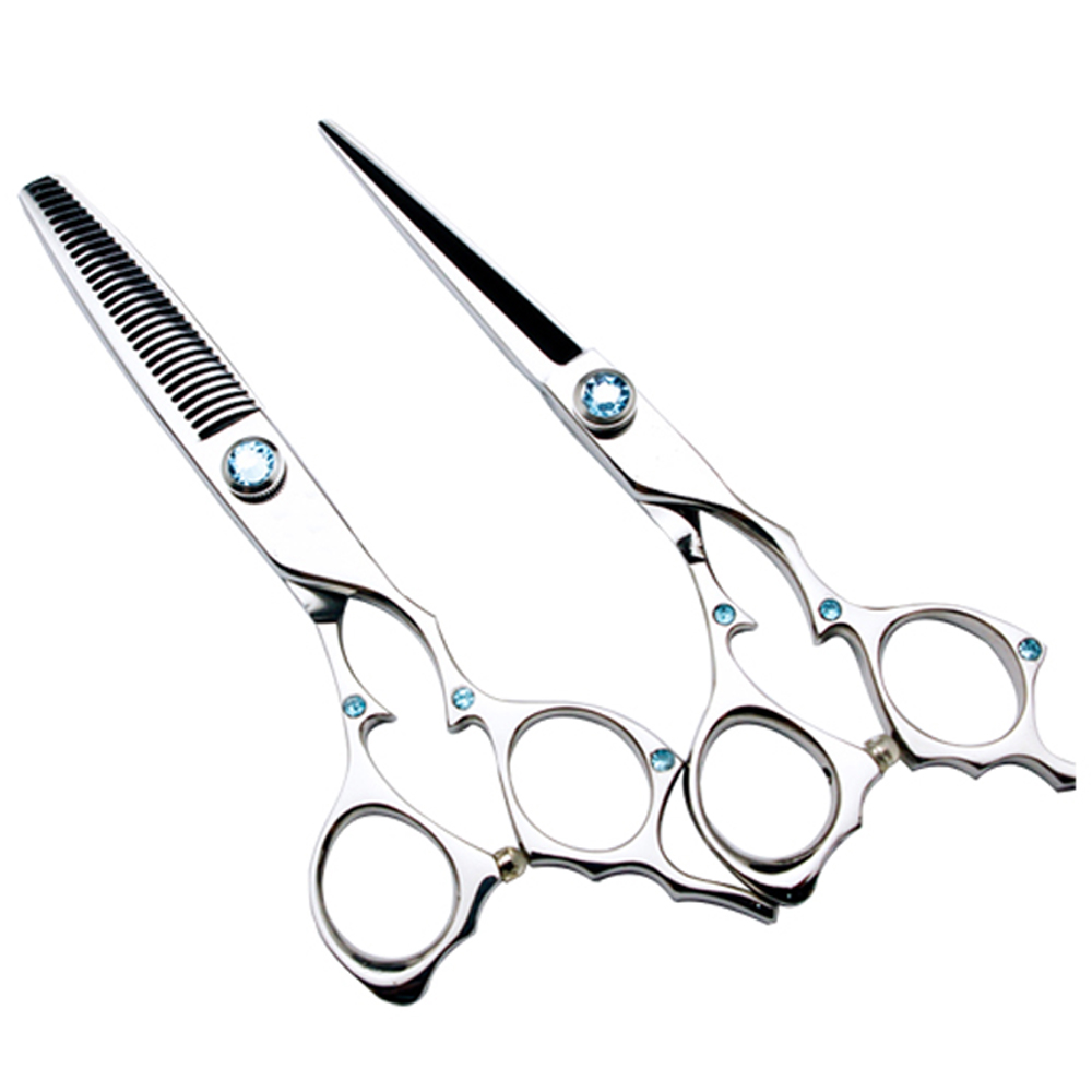6 inch Professional Barber Hairdressing Scissor Set 440C Stainless Steel Hair Cutting Shear