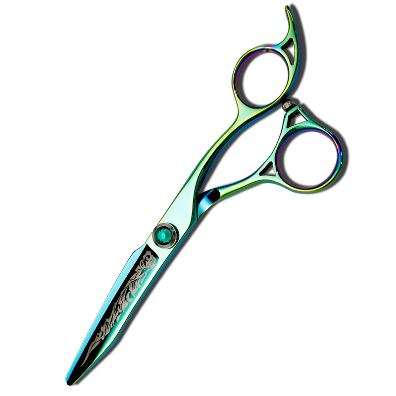 6 inch 440C-SUS  Plating Barber Straight Scissors 