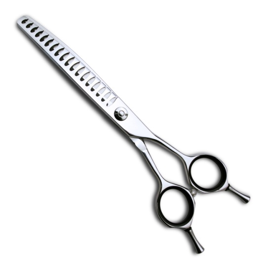 JP 440C high quantity 6.5 inch pet grooming flipper curved chunker scissors