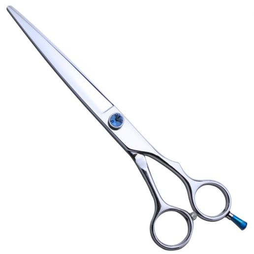 Wide Ring Handle 7.5 inch Pet Grooming Straight Scissors